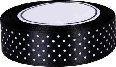 Produktbild von Dekolo Satin Schleife Hochzeit Satinband Geschenkband Schleifenband Geburtstag Deko Schwarz