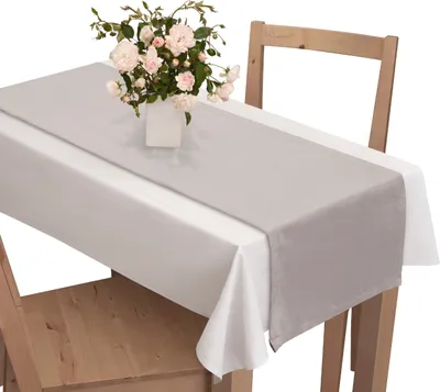 Zdjęcie produktu dla Voppi Bieżnik na stół 40x250 cm szary welurowy