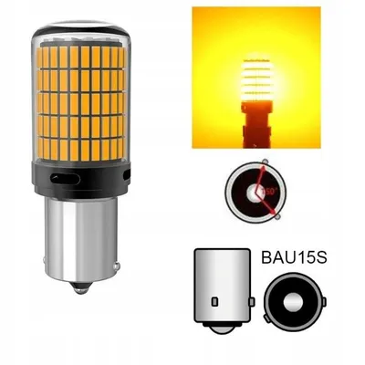 Zdjęcie produktu dla 2 sztuki żarówki LED PY21W BAU15S 12V 150 LED JEDNOWŁÓKNOWE