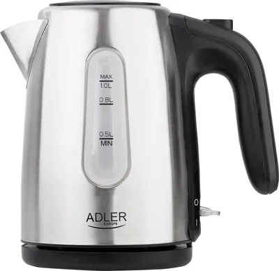 Produktbild von Rychlovarná konvice Adler AD 1273 1 l 1200 W černá, lískový ořech, nerez