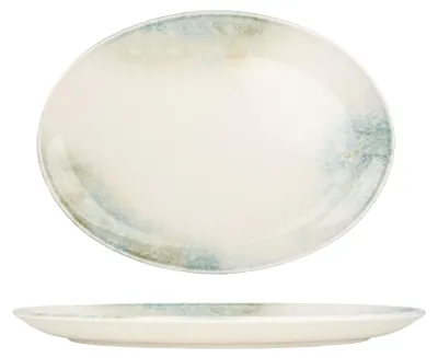 Image de Plat de service Kütahya Porselen - Earth - Porcelaine - 27 x 16 cm