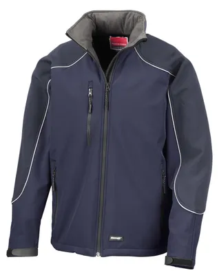 Produktbild von WORK-GUARD by Result - "Ice Fell" Softshelljacke mit Kapuze für Herren FK2583 (XS) (Marineblau)