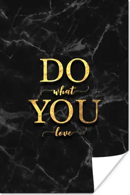 Produktbild von MuchoWow® Poster Zitate - Motivation - Gold - Marmor 40x60 cm - Plakate für die Wand - Poster Babyzimmer