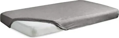 Obrázek produktu pro Matex Saténové prostěradlo s gumou 110/120x190/200 grafit 44