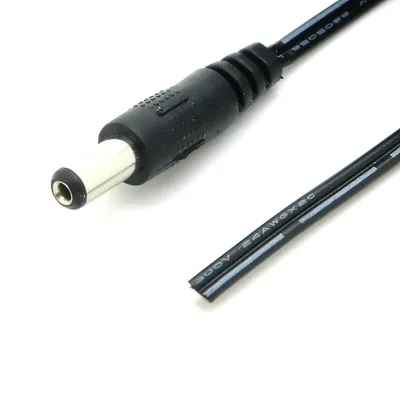 Produktbild von DC Kabel mit Hohlstecker 5,5x2,1mm und offenem Kabelende 30 cm