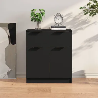 Obrázok produktu pre vidaXL Príborník čierny 60x30x70 cm Materiál dreva
