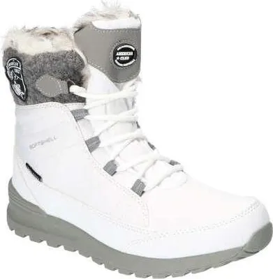 Produktbild von American Club Sn2624 Damen Winterschuhe Softshell, Tripletex-Membran, Winterstiefel mit Fleecefutter, Gefüttert Schneestiefel, Weiss 37