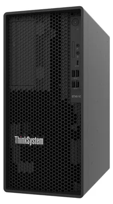 Produktbild von Lenovo ThinkSystem ST45 V3, 3,8 GHz, 4124P, 16 GB, DDR5-SDRAM, 1,92 TB, Tower