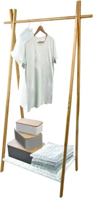Obrázek produktu pro MSV 144921, Podlahový, Bamboo, Dřevovláknitá deska střední hustoty (MDF), Bílá, Dřevo, Bamboo, MDF, Bamboo, Bílá, 640 mm