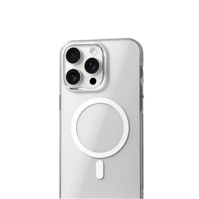 Produktbild von Handyhülle Schutzhülle für Apple iPhone 15 Pro Max Hülle kompatibel mit MagSafe Transparent Silikon Case