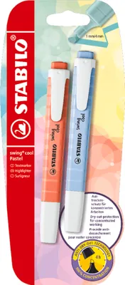 Immagine prodotto di Evidenziatore in stick. SWING COOl Pastello Ed Blu Rosso