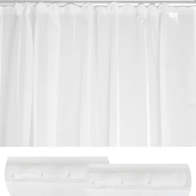 Produktbild von Vorhang Kräuselband weiß Emotion 700x245 cm Voile transparent