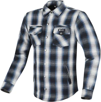 Obrázok produktu pre Merlin Madison Damen Motorrad Hemd, blau/cream, L