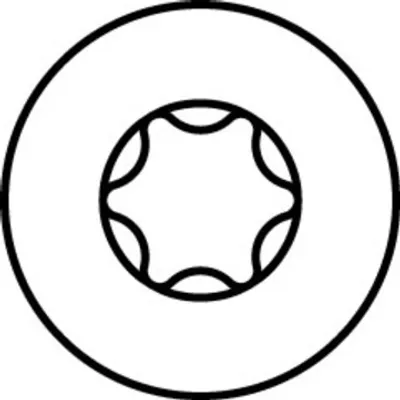 Produktbild von HECO-TOPIX-plus 3,5 x 50, Beschlagschraube, T-Drive, T-15, Vollgewinde, A3K, 500 Stück