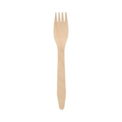 Produktbild von 1000 Papstar Gabeln, Holz pure 16,5 cm 84838