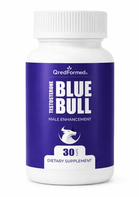 Zdjęcie produktu dla BLUE BULL – Codzienne wsparcie dla witalności i dostarczenie składników odżywczych dla mężczyzn – 30 kapsułek, Obraz wygenerowany przez AI