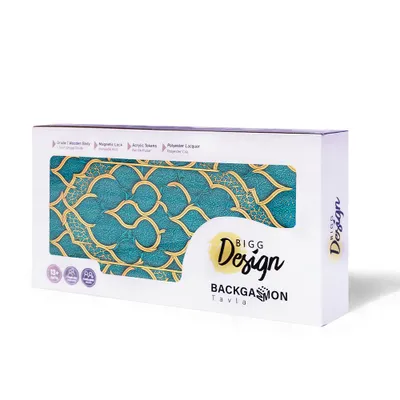 Produktbild von Biggdesign Oriental Backgammon, MDF-Korpus, Magnetverschluss, Kratzfeste Spielfläche, Inkl. Würfel & Spielsteine,  Türkiye, Tavla