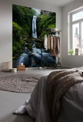 Produktbild von Komar Vlies Fototapete - Glenevin Falls - Größe: 200 x 250 cm (Breite x Höhe) - 2 Bahnen
