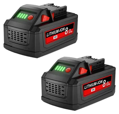 Immagine prodotto di Batterie agli ioni di litio, ricaricabili, confezione da 2, capacità 8.0Ah