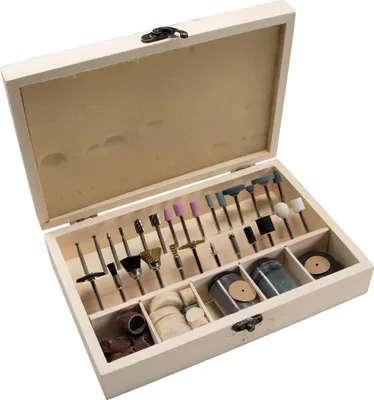 Produktbild von Multitool Zubehör Set 100 tlg. Minitool Schleifstifte Trennscheiben Politurscheiben Raspeln