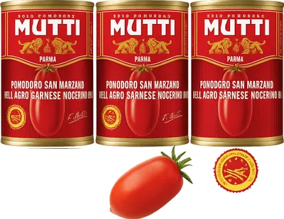 Produktbild von San Marzano-Tomaten 400g x3 - Mutti
