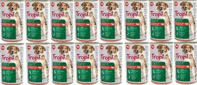 Produktbild von TROPI Hundefutter 1250g mit Rindfleisch 16 Stück