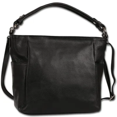 Produktbild von Toscanto Damen Schultertasche Leder Tasche schwarz D3OTT199SS1