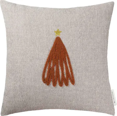 Obrázok produktu pre Tom Tailor dekoratívny povlak na vankúš Xmas Tree prírodná hrdza 38x38cm