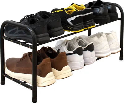 Produktbild von Schuhregal, 2 Stufen, 63,5x25,5x30 cm, schwarz