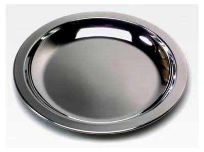 Produktbild von Edelstahlteller, Silber, 23,5 cm