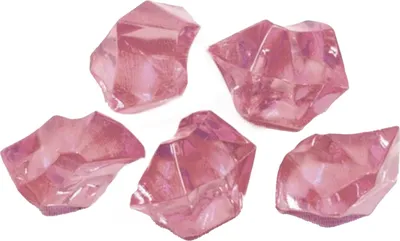 Image de Pierres décoratives en cristal rose 100 g - taille unique