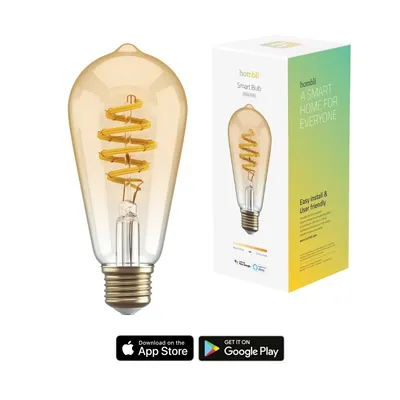 Produktbild von Hombli smarte Filament Glühbirne, ST64, E27, CCT, Amber