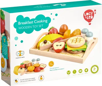 Produktbild von Lucy & Leo 222 Frühstück auf dem Tablett - Holzspielset mit Magneten