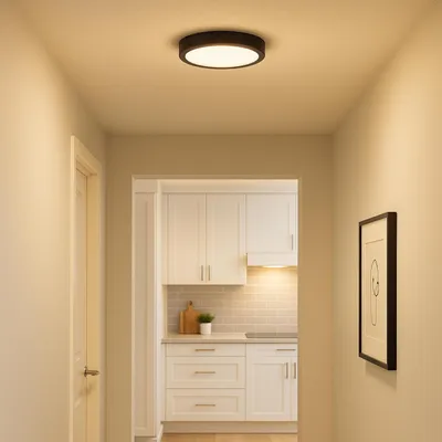 Produktbild von LED Deckenleuchte mit schwarzem Rahmen - Ø 37,5cm