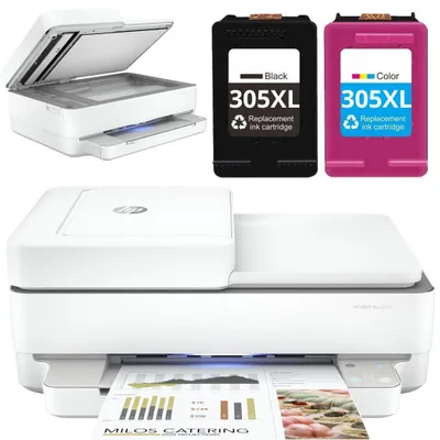 Produktbild von HP ENVY PRO 6432 Farb-Multifunktionsdrucker + Tintenpatronen 305XL, WLAN, Duplexdruck