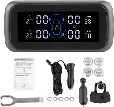 Obrázok produktu pre LCD -Displej -Monitor -Auto -TPM so 4 senzormi so 4 senzormi