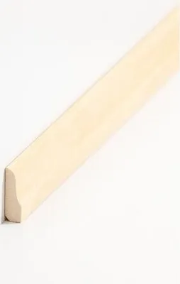 Produktbild von Abdeckleiste Massivholz 8 x 26 x 2000 mm Abachi zum Kleben, Clipsen, Schrauben & Nageln Massivholz Sockelleiste by PROVISTON 20 Meter | 10 Stück