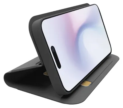 Produktbild von SBS Wallet Stand iPhone 16 Pro Max schwarz