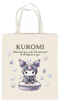 Produktbild von Hello Kitty Kuromi Diamond Baumwolltasche, Einkaufstasche 44 cm