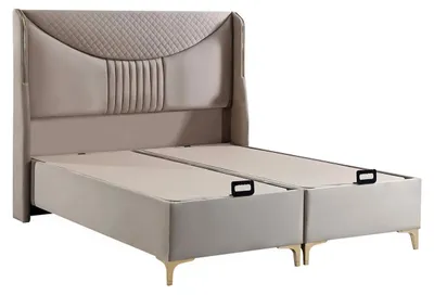 Produktbild von Das Bett mit Matratze im modernen Stil wird jedes Schlafzimmer verschönern.
