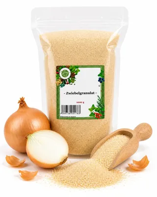 Produktbild von K T 1000 g / 1 Kg Zwiebelgranulat fein Zwiebeln granuliert 1A Qualität