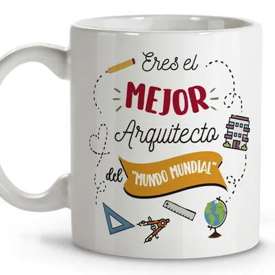 Architekten-Kaffeetasse aus Keramik, 330 ml, Geschenkbox, spülmaschinenfest
