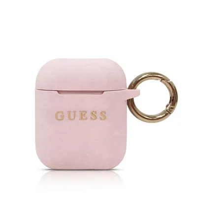 Obrázek produktu pro Guess Guaccsilgllp Kryt Airpods Světle Růžový/Růžový Silikonový Třpyt