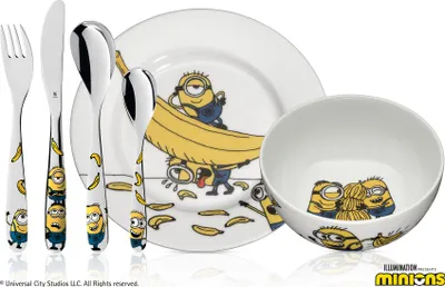 Image de WMF Couverts pour enfants Minion 6 pièces Cromargan