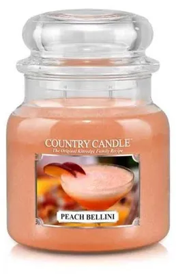 Obrázok produktu pre Country Candle Peach Bellini vonná sviečka stredná 2-knôtová (453 g)
