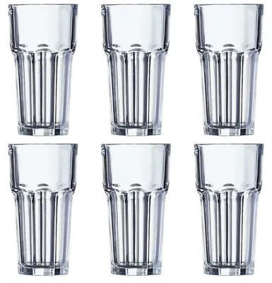 Immagine prodotto di Bicchieri long drink in vetro resistente, capacità 650 ml, set da 6