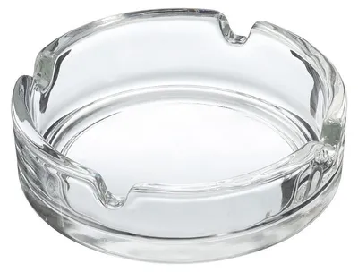 Produktbild von Aschenbecher - transparent - D10 cm - Glas - transparenter Aschenbecher fur Raucher