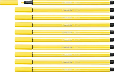 Produktbild von Premium-Filzstift - STABILO Pen 68 - 10er Pack - zitronengelb