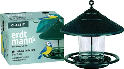 Produktbild von Erdtmanns Little Bird, Hängend, Schwarz, Kunststoff, 0,6 l, Dach