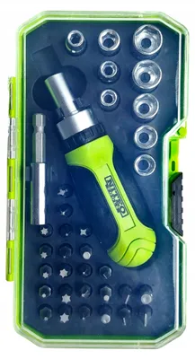 Produktbild von Niteo Tools AA430 Schraubendreher-Set mit Ratsche 35 Teile